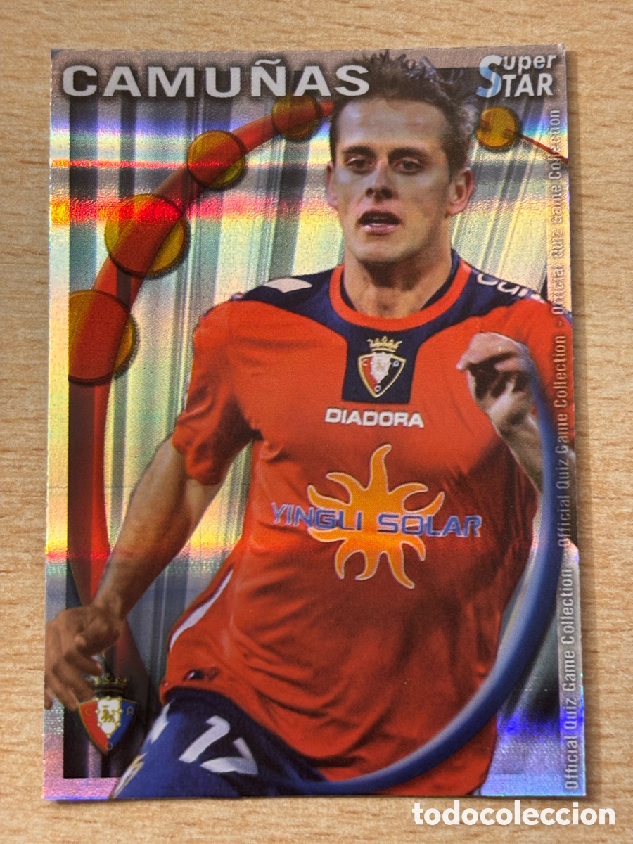 Figurine di Calcio: # 321 Camu&ntilde;as CA Osasuna Superstar Mundicromo 2011 rayas horizontales