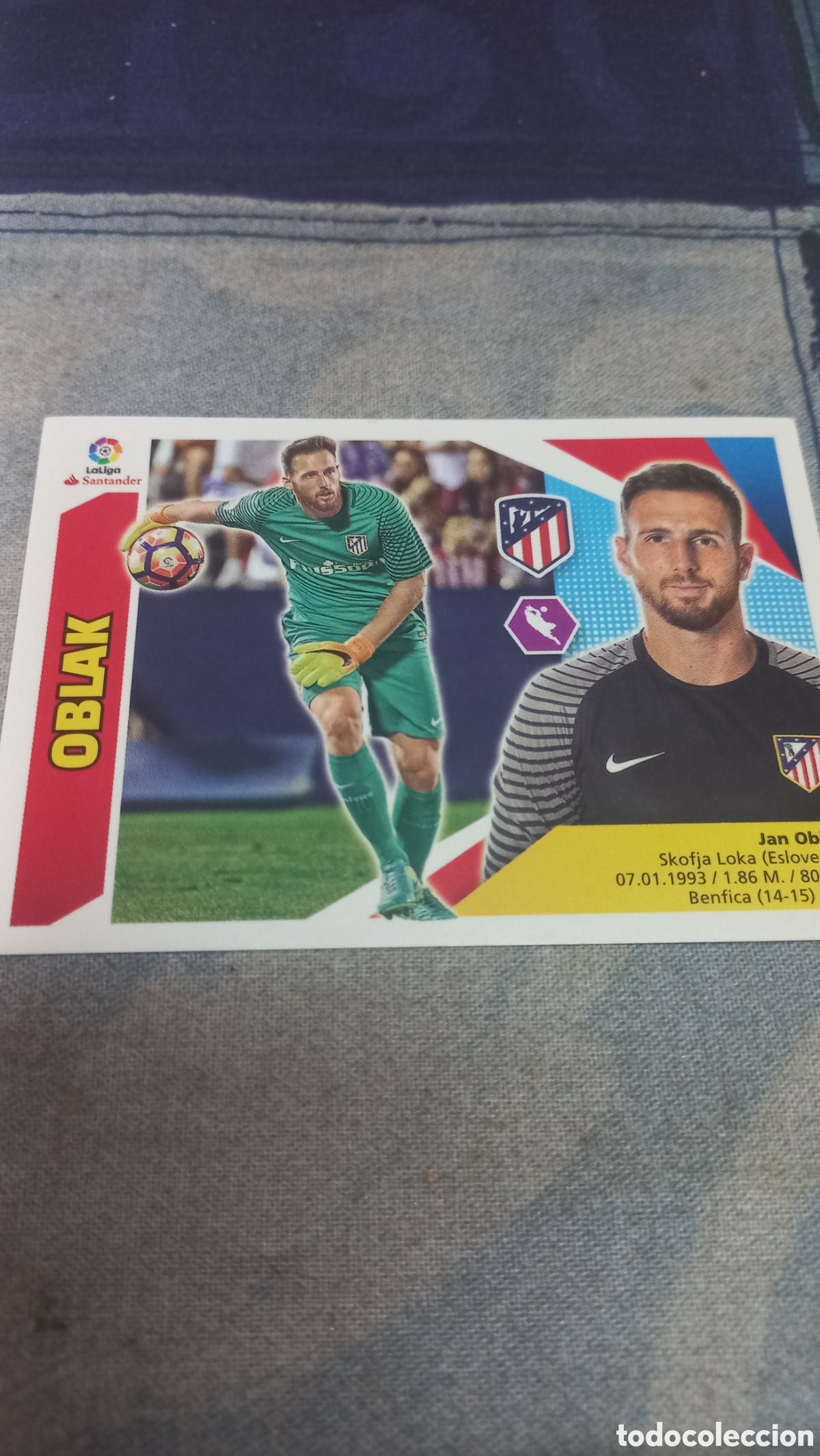 Cromos de F&uacute;tbol: Oblaak Atletico 17 18 sin pegar