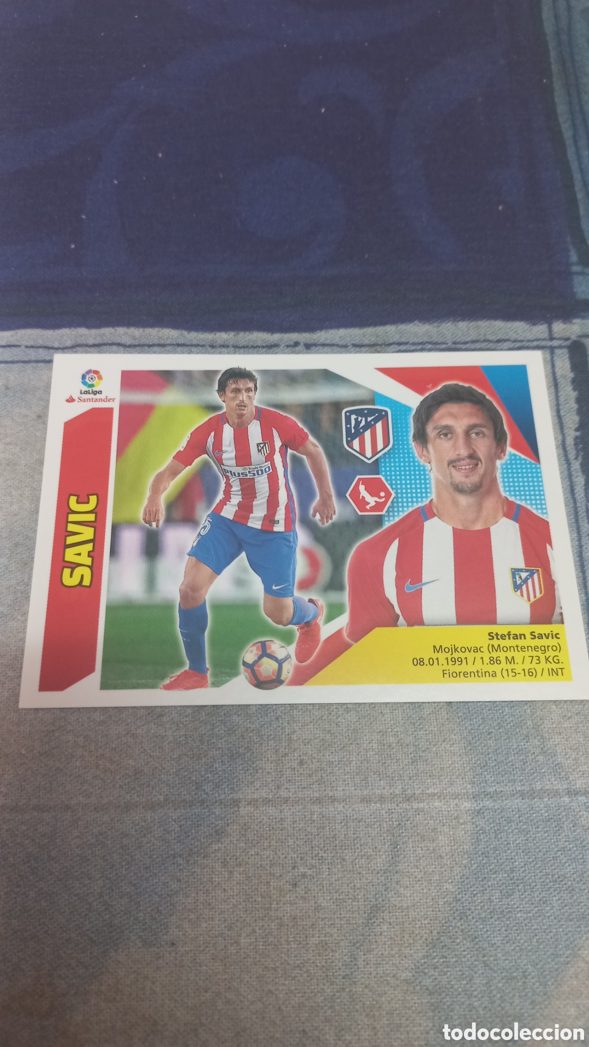 Cromos de F&uacute;tbol: Savic Atletico 17 18 sin pegar