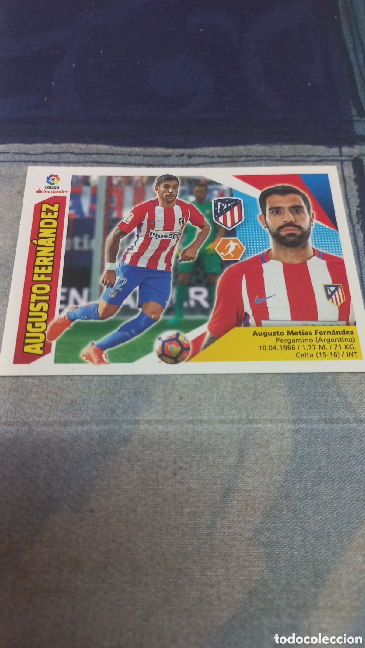 Cromos de F&uacute;tbol: Augusto Fernandez Atletico 17 18 sin pegar