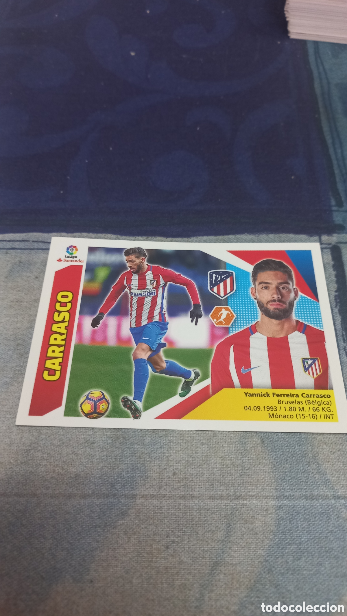 Cromos de F&uacute;tbol: Carrasco Atletico 17 18 sin pegar