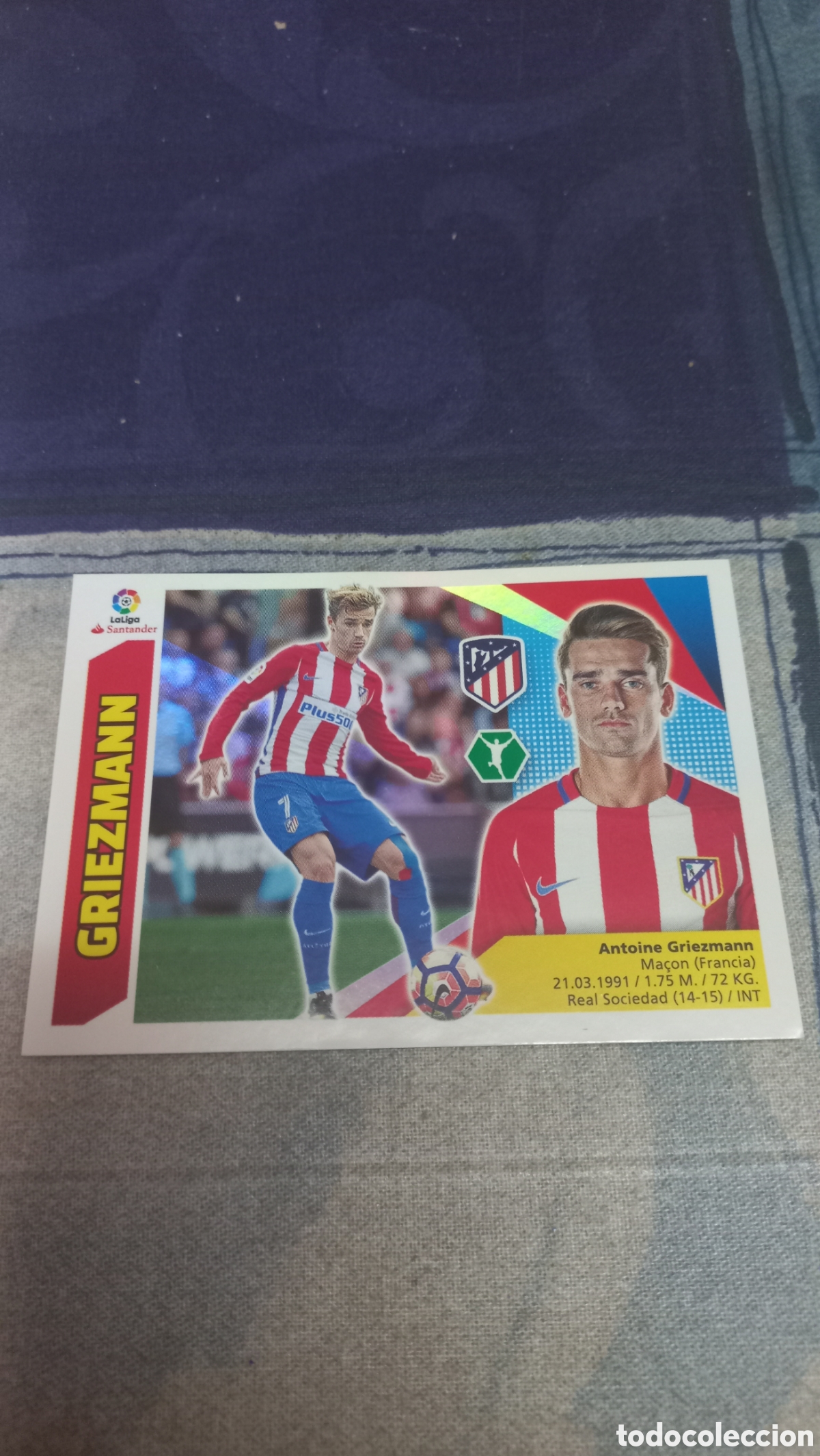 Cromos de F&uacute;tbol: Griezzman Atletico 17 18 Nuevo sin pegar