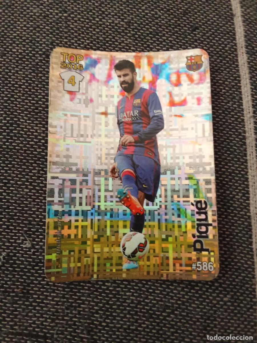 Cromos de F&uacute;tbol: 586 pique FC Barcelona brillo tetris las fichas de la liga 2016