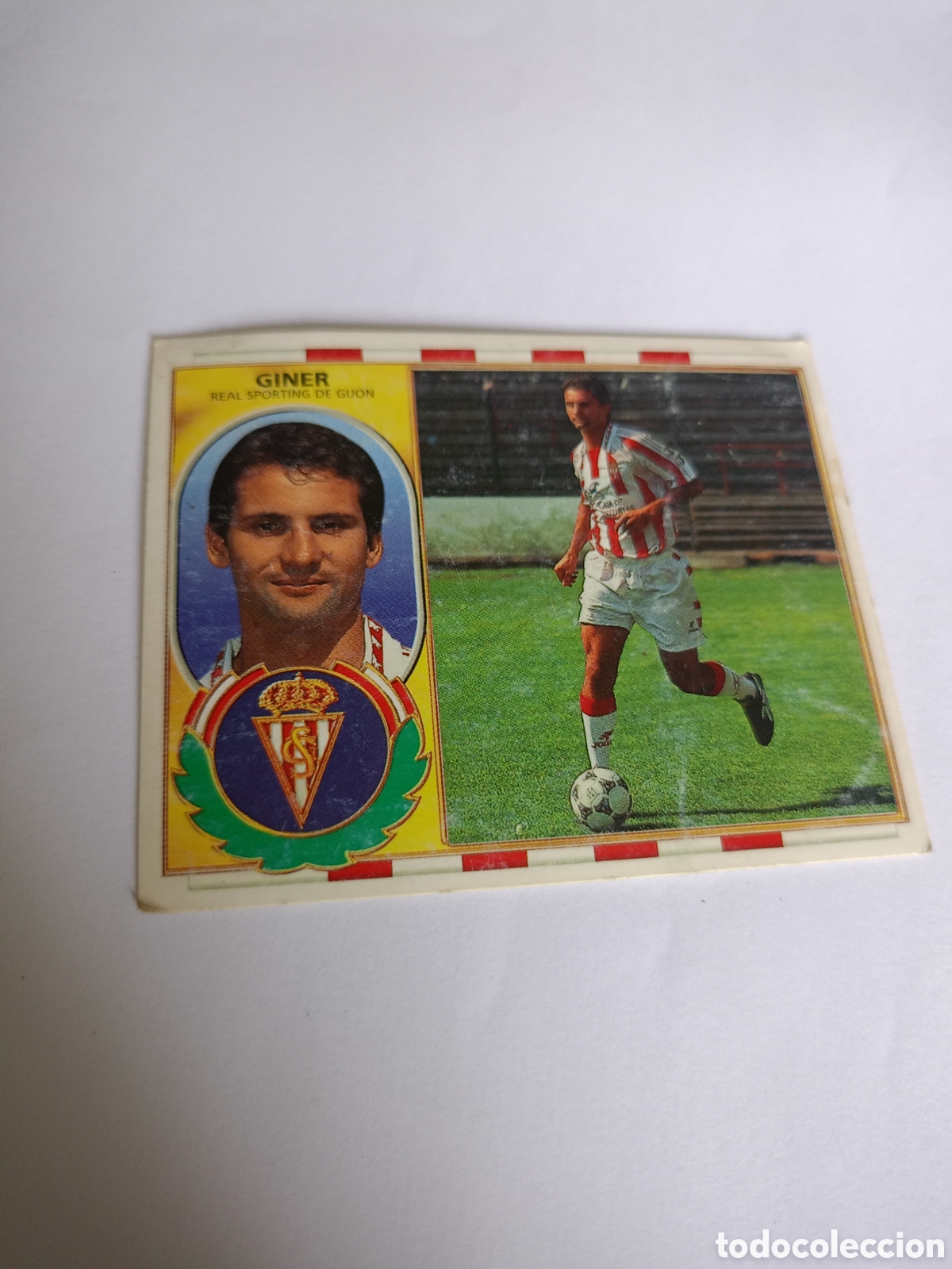 Cromos de F&uacute;tbol: CROMO LIGA ESTE 1996 1997 96 97 NUEVO SIN PEGAR SPORTING DE GIJON GINER