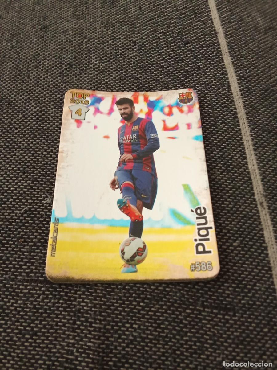 Cromos de F&uacute;tbol: 586 pique FC Barcelona mate las fichas de la liga 2016