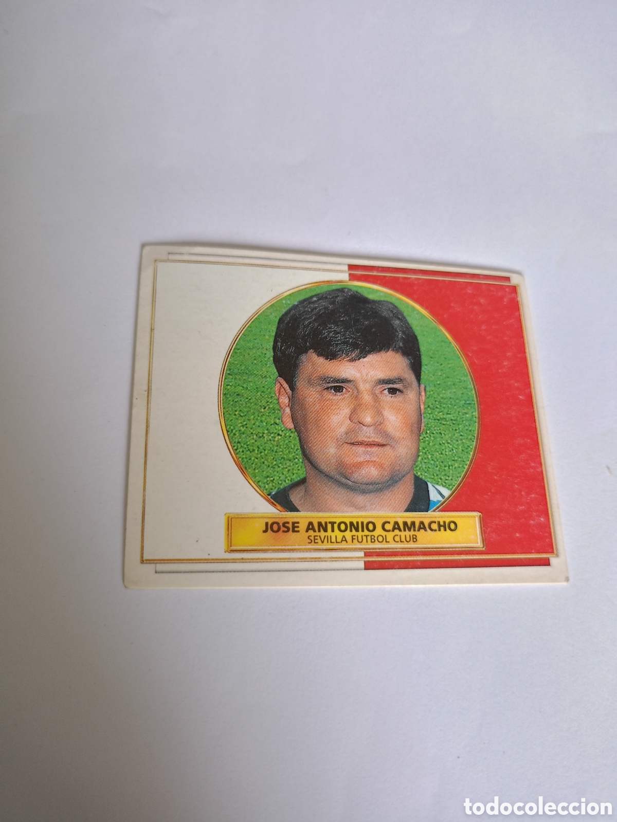 Fu&szlig;ball-Sticker: JOSE ANTONIO CAMACHO ENTRENADOR SEVILLA F. C. LIGA ESTE 1996/97 96 97 NUNCA PEGADO SIN PEGAR