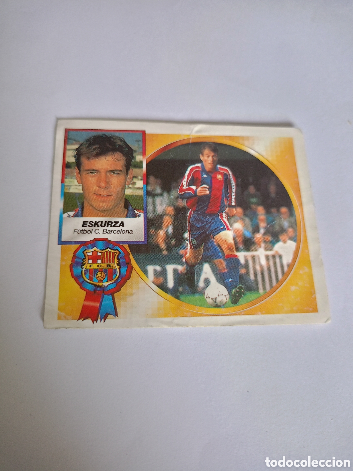 Fu&szlig;ball-Sticker: ESKURZA (F.C. BARCELONA) - COLOCA - CAMPEONATO DE LIGA 94/95 - EDICIONES ESTE - NUNCA PEGADO.