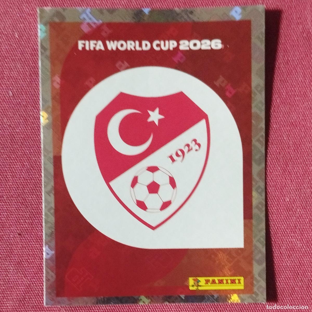 Fu&szlig;ball-Sticker: ESCUDO TURQUIA - TUR 1 - MUNDIAL DE FUTBOL - FIFA WORLD CUP - 2026