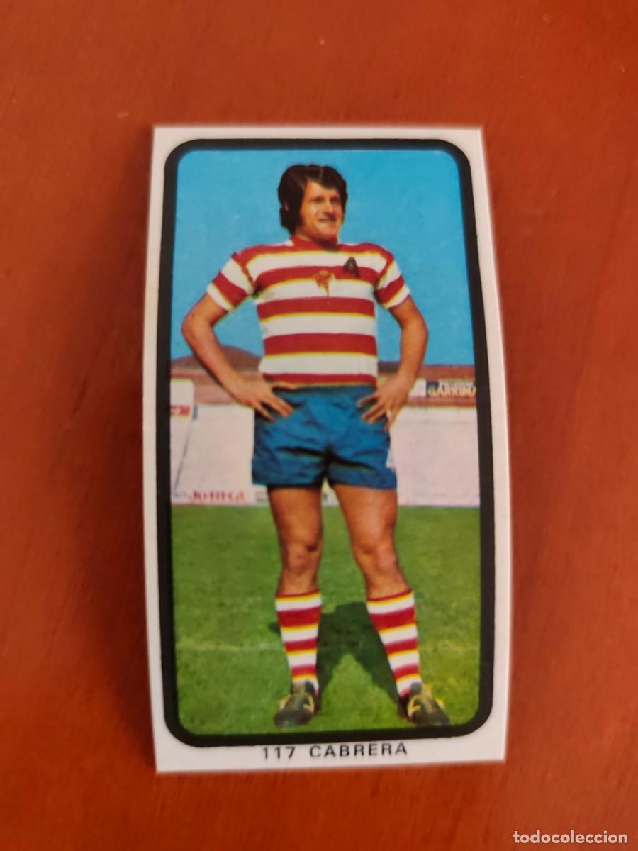Cromos de F&uacute;tbol: Cabrera. Granada Ruiz Romero 74 75 nunca pegado. Sin pegar