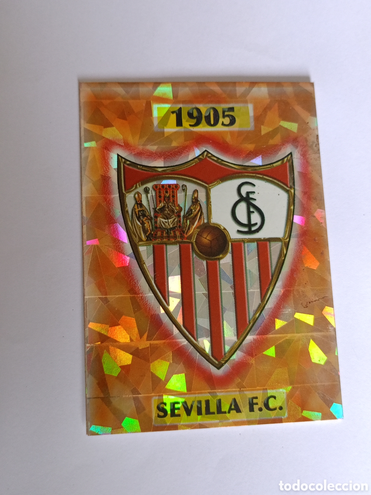 Cromos de F&uacute;tbol: ESCUDO SEVILLA FC LAS FICHAS 2004 CROMO MC MUNDICROMO LIGA 03/04
