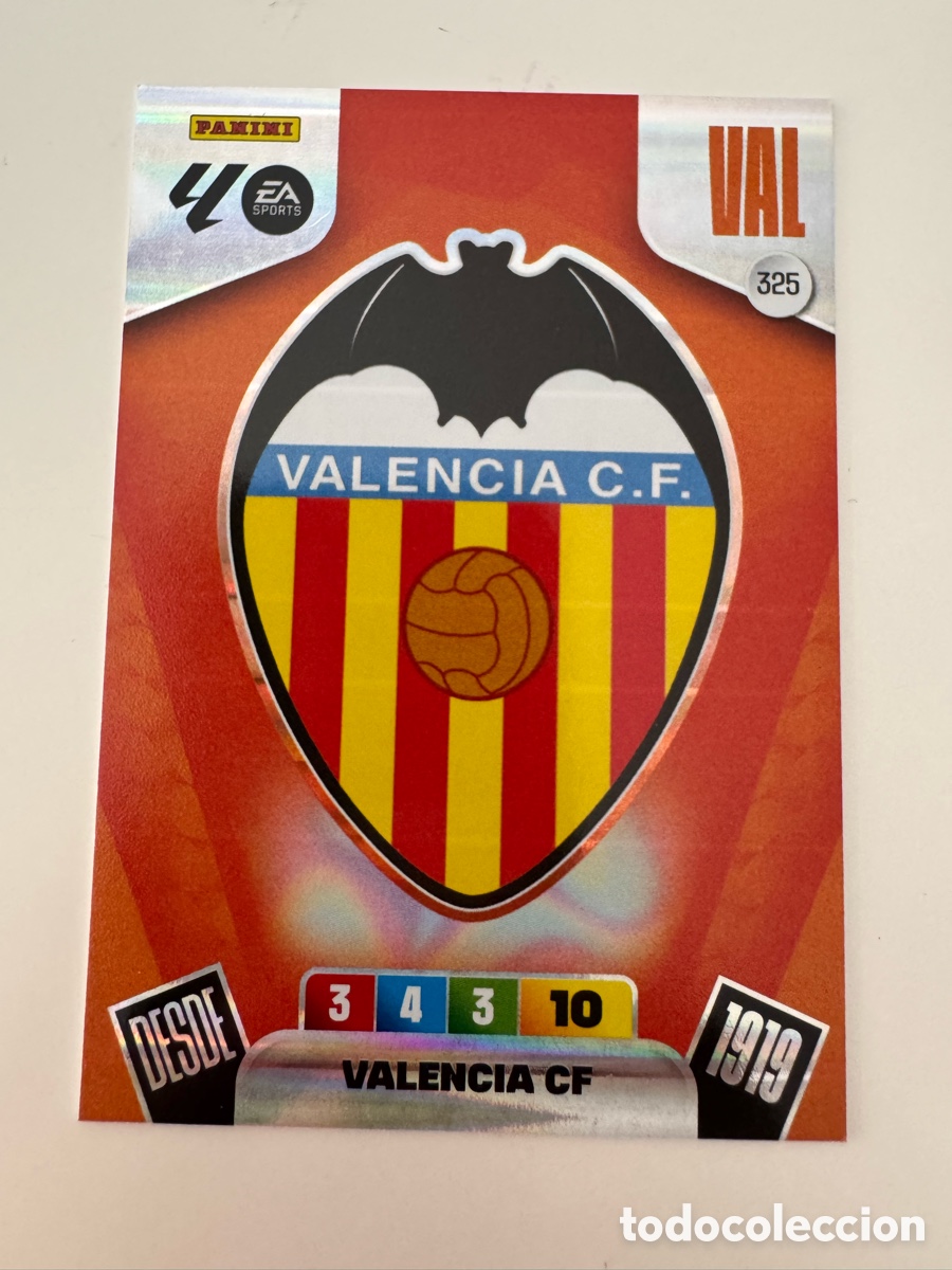 Figurine di Calcio: PANINI ADRENALYN XL LIGA 2025-2026 25-26 &ndash; ESCUDO &ndash; Valencia CF N&ordm; 325