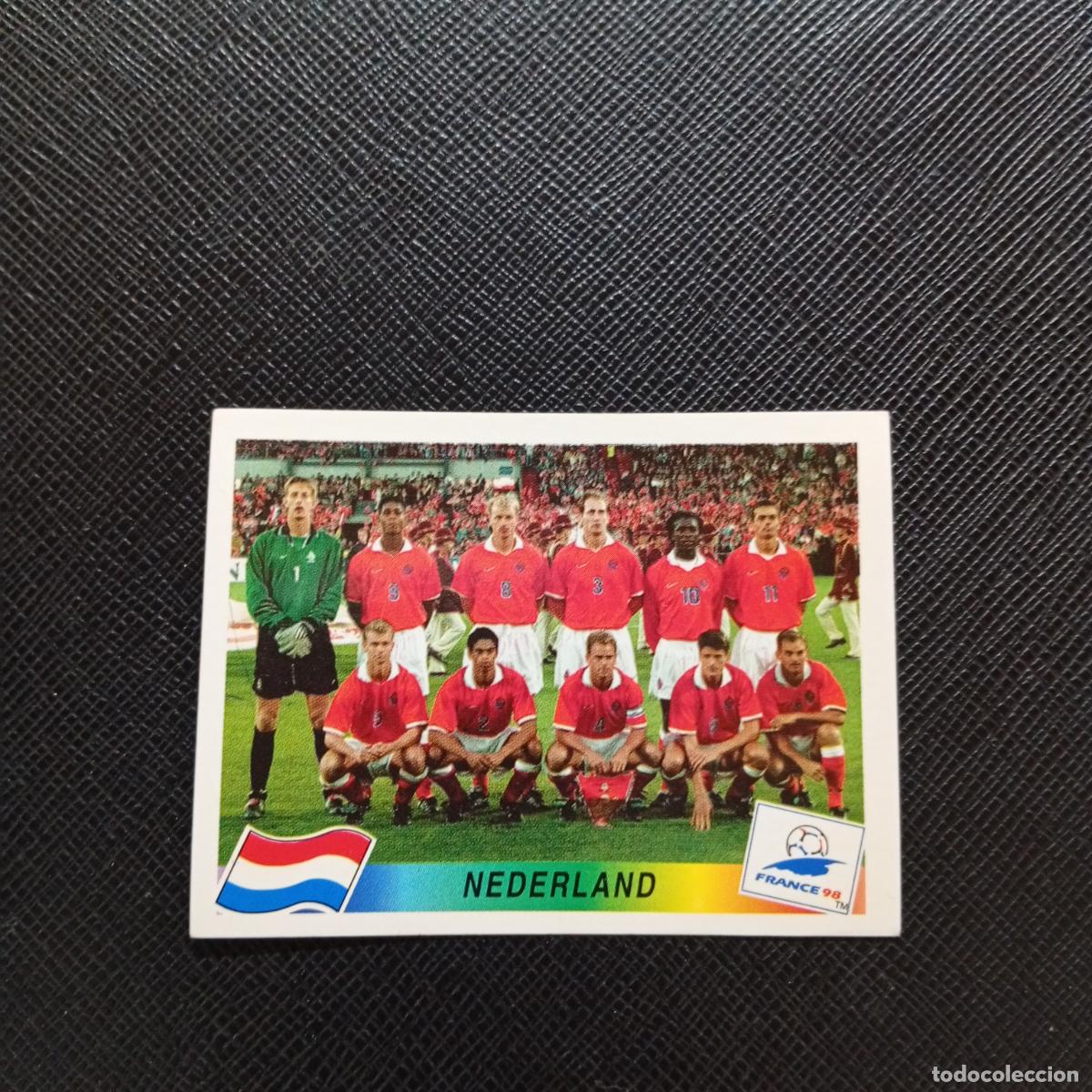 Figurine di Calcio: 299 ALINEACION HOLANDA PANINI 1998 MUNDIAL CROMO FUTBOL FRANCIA 98 - SIN PEGAR - A12 PG487