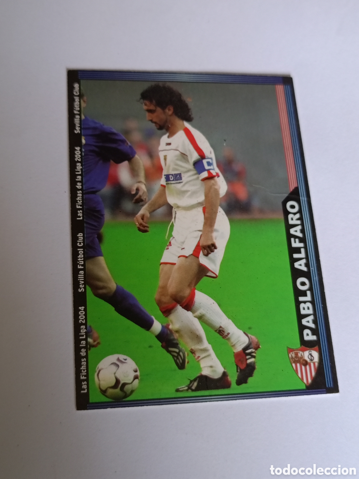 Figurine di Calcio: TRADING CARD FUTBOL PABLO ALFARO DEL SEVILLA F.C. N&ordm; 251 FICHAS LIGA MUNDICROMO 2003-2004/03-04