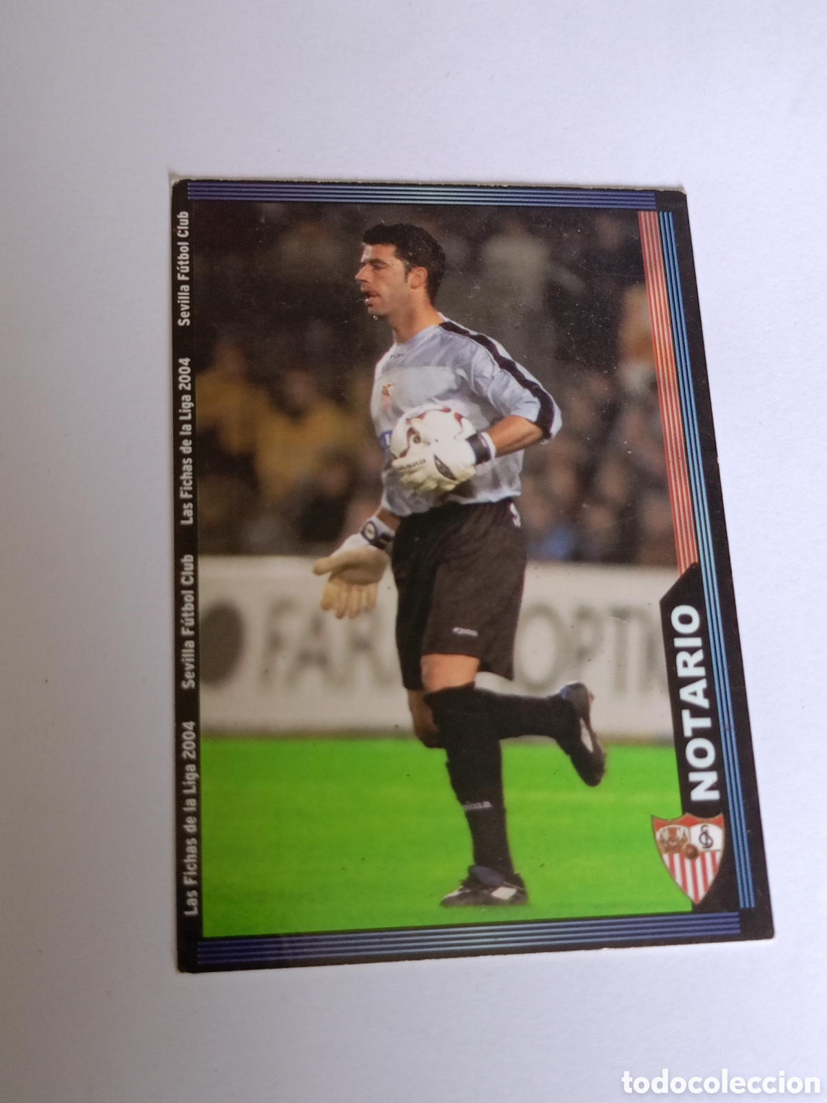 Figurine di Calcio: N&ordm; 247 NOTARIO DEL SEVILLA DE LAS FICHAS DE LA LIGA 2003 2004 03 04 DE MUNDICROMO