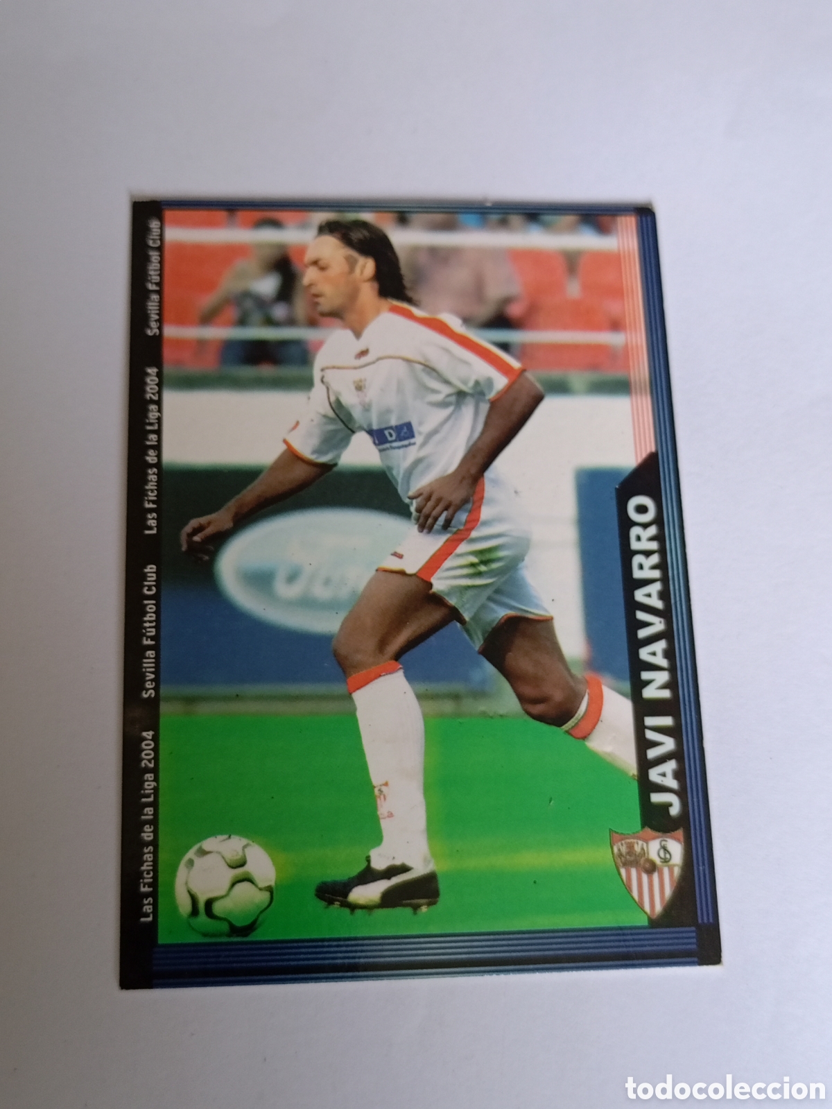 Figurine di Calcio: N&ordm; 250 javi navarro SEVILLA F.C. fichas de la liga 2003 2004 03 04 mundicromo
