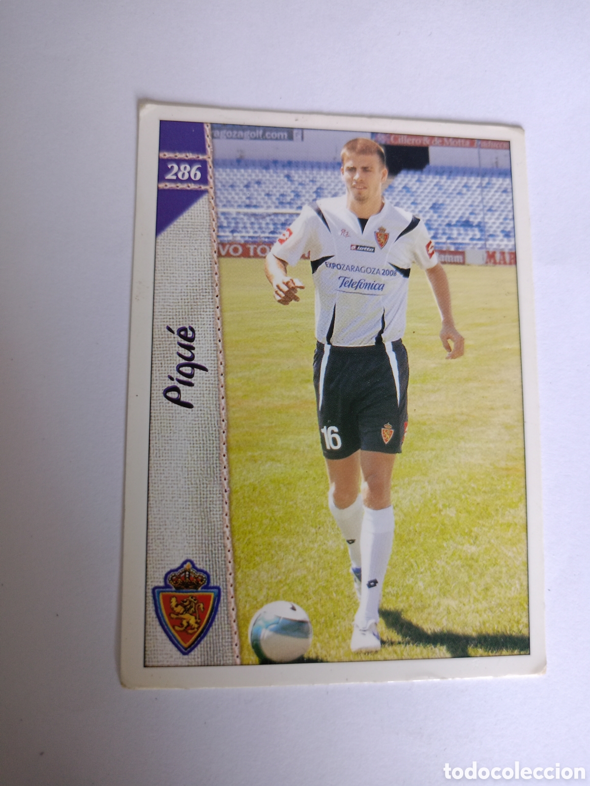 Cromos de f&uacute;tbol: Cromos de F&uacute;tbol: LAS FICHAS DE LA LIGA 2006-2007 MUNDICROMO 06-07 - ZARAGOZA: GERARD PIQU&Eacute; (N&ordm; 286,