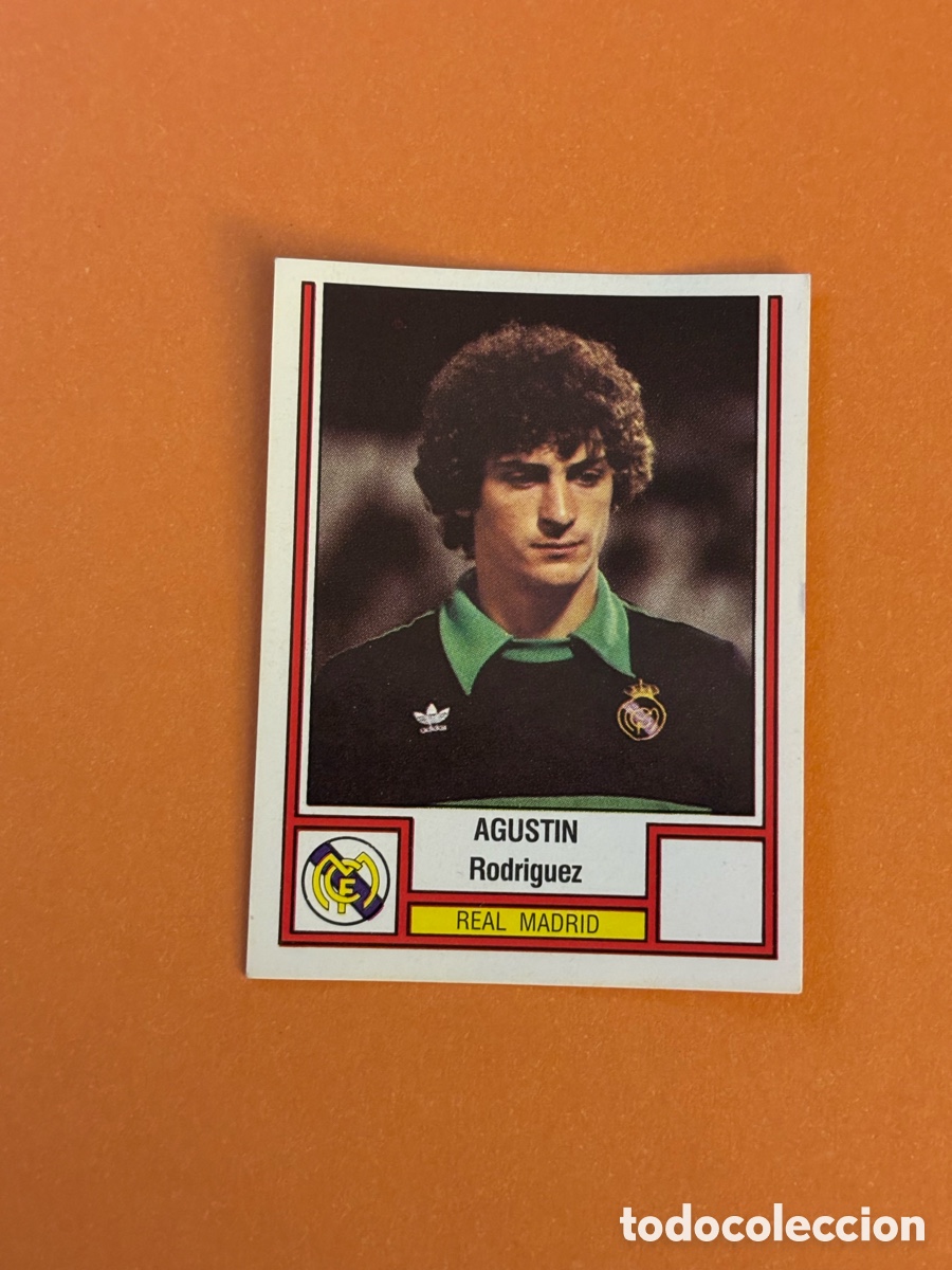 Cromos de F&uacute;tbol: 185 Agust&iacute;n Real Madrid F&Uacute;TBOL 83 CROMO CROM Panrico de PANINI. Nuevo y sin pegar.