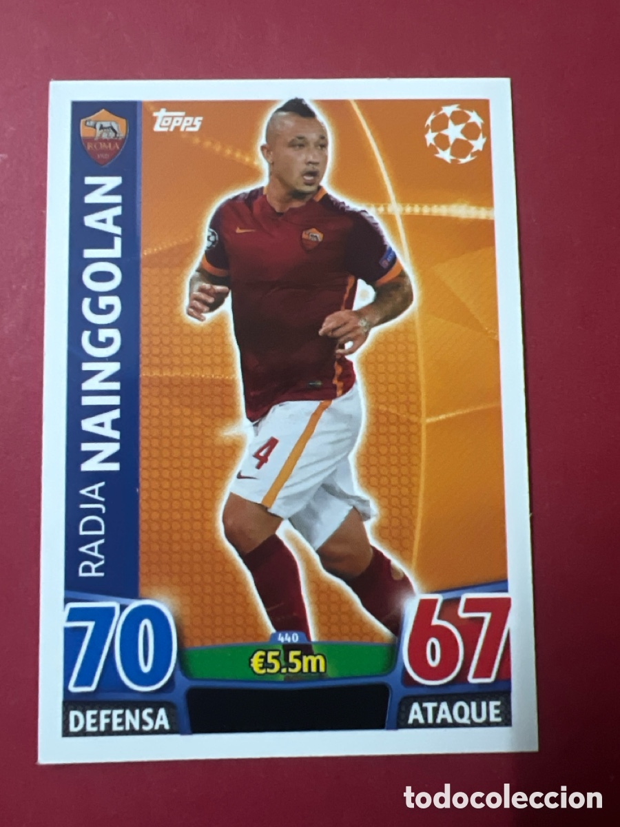 Cromos de F&uacute;tbol: C500K. 440 EDICION POLONIA NAINGGOLAN ROMA TOPPS CHAMPIONS LEAGUE 2015 2016 15 16