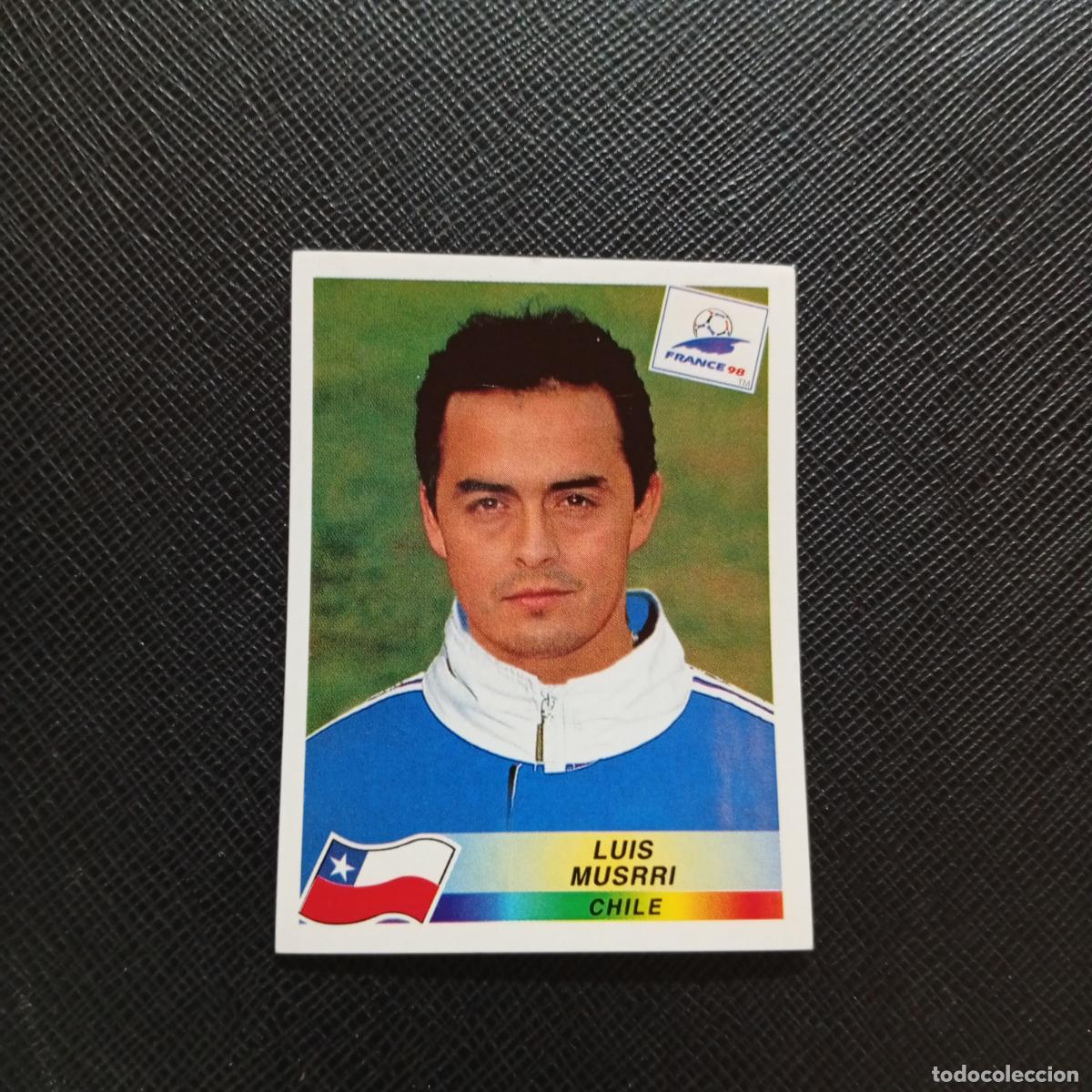 Cromos de F&uacute;tbol: 111 LUIS MUSRRI CHILE PANINI 1998 MUNDIAL CROMO FUTBOL FRANCIA 98 - SIN PEGAR - A12 PG514