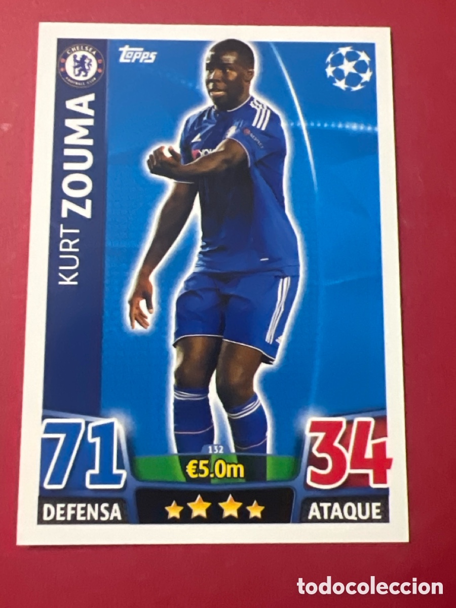 Cromos de F&uacute;tbol: C500K. 132 ZOUMA CHELSEA TOPPS MATCH ATTAX 2015 2016 CROMO 15 16 FUTBOL -