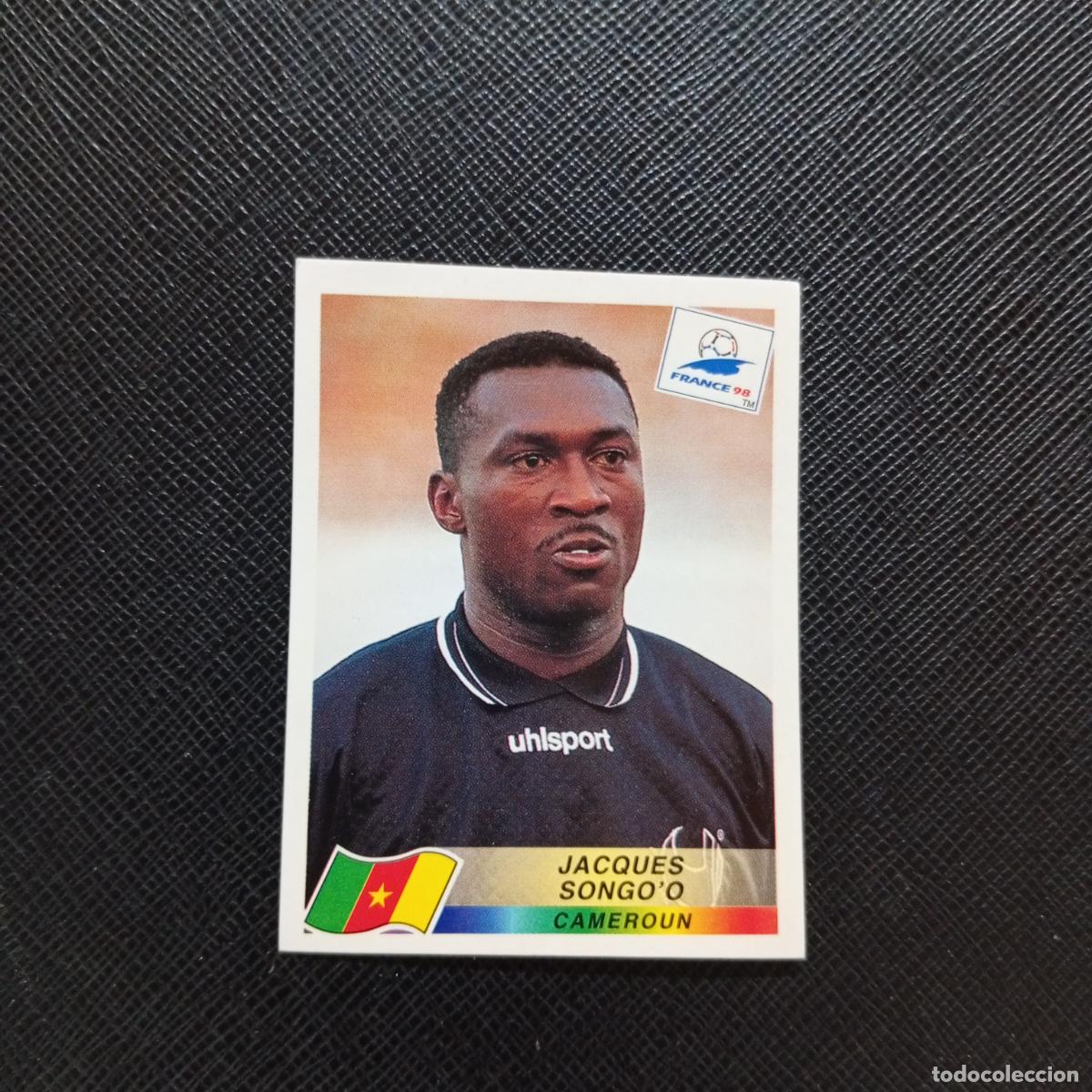 Cromos de F&uacute;tbol: 122 JACQUES SONGOO CAMERUN PANINI 1998 MUNDIAL CROMO FUTBOL FRANCIA 98 - SIN PEGAR - A12 PG514