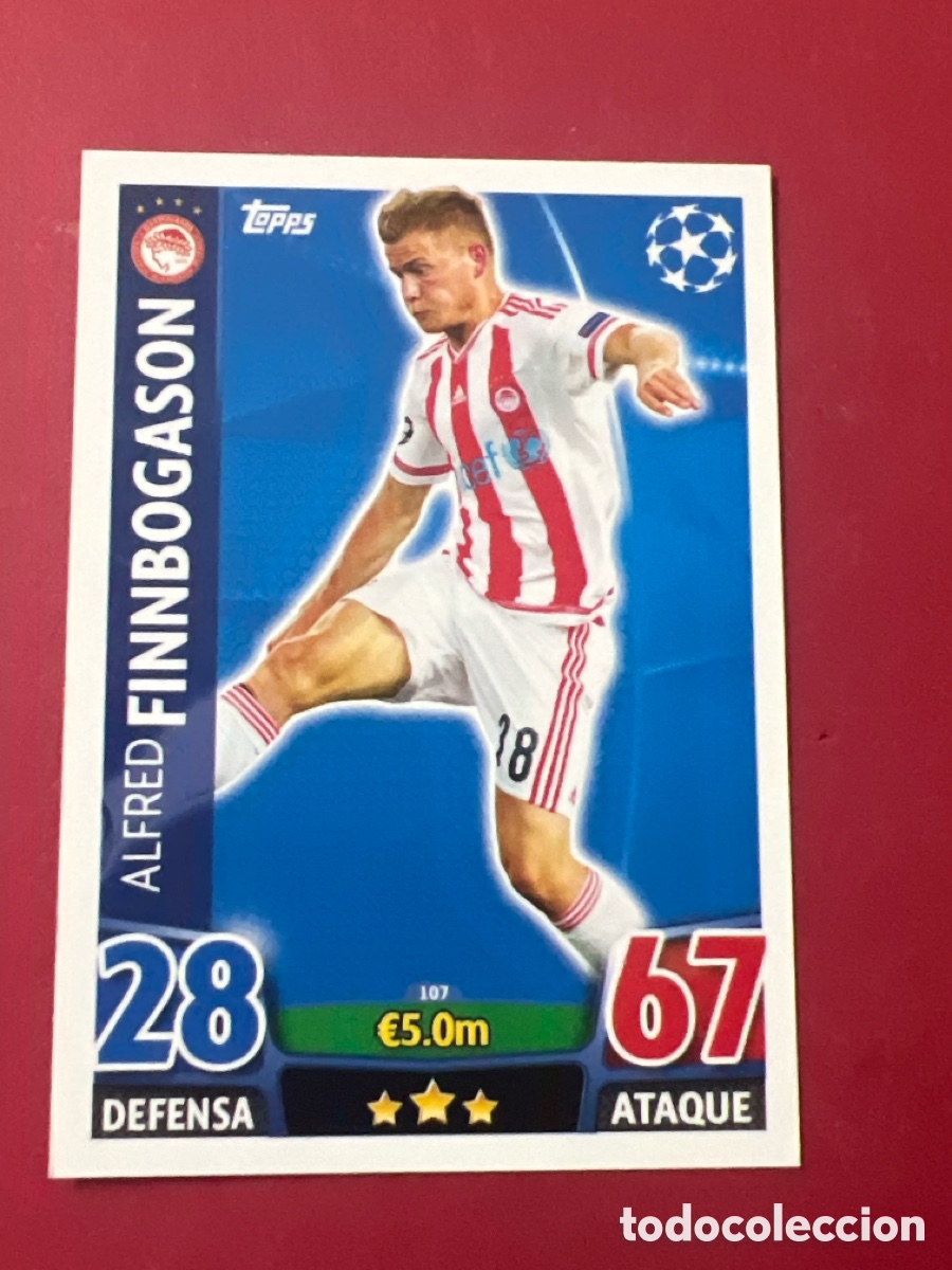 Cromos de F&uacute;tbol: C500L. UEFA Champions match attax topps 2015 2016 15 16 - 107 Finnbogason