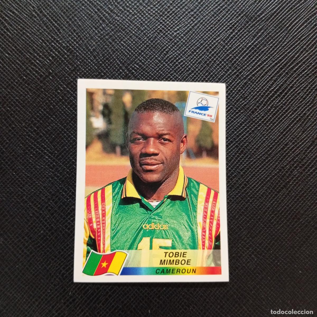 Cromos de F&uacute;tbol: 124 TOBIE MIMBOE CAMERUN PANINI 1998 MUNDIAL CROMO FUTBOL FRANCIA 98 - SIN PEGAR - A12 PG514