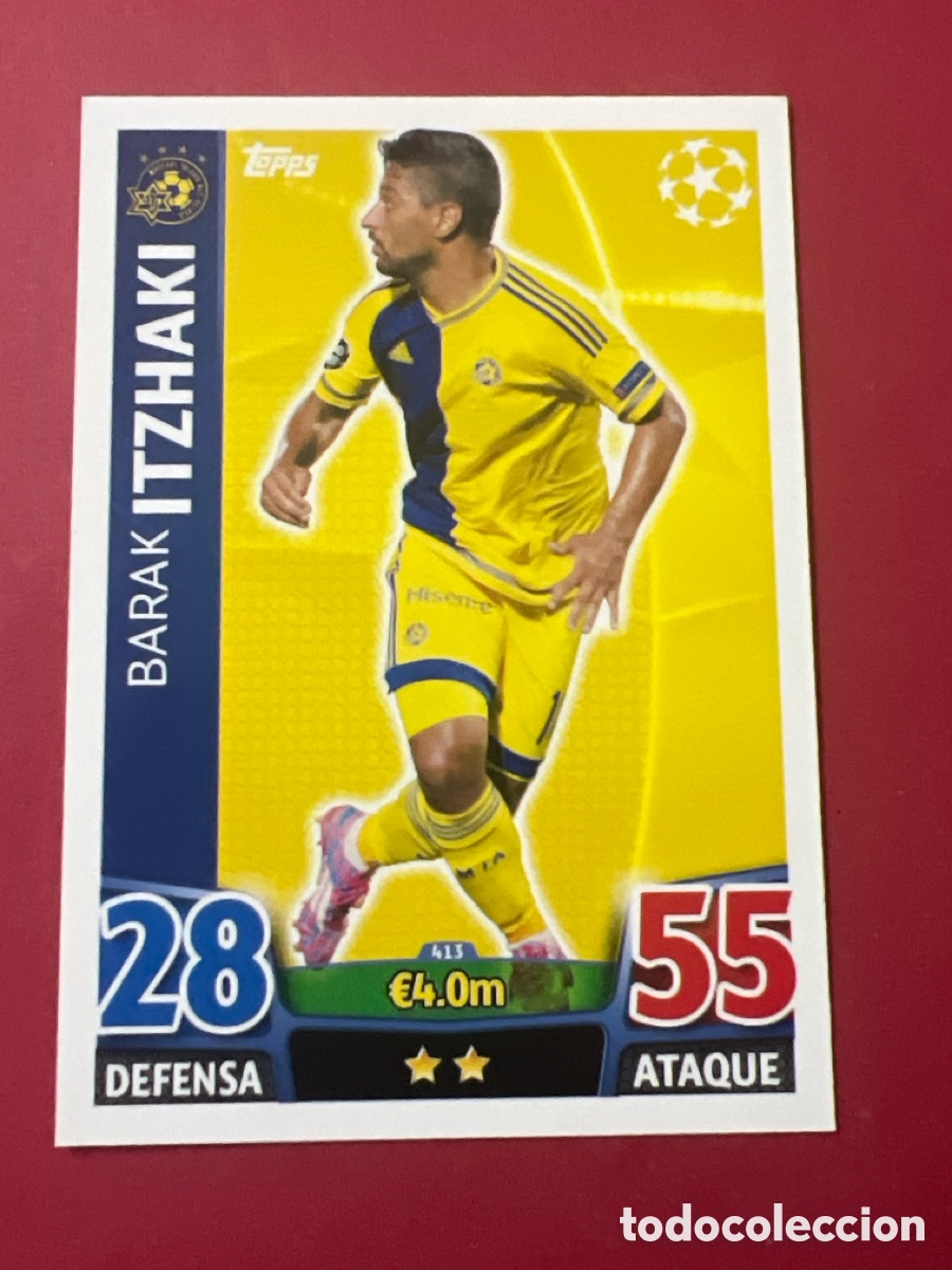 Cromos de f&uacute;tbol: C500N. 413 ITZHAKI MACABBI TEL AVIV TOPPS MATCH ATTAX 2015 2016 CROMO 15 16 FUTBOL -