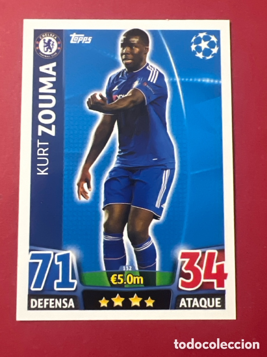 Cromos de f&uacute;tbol: C500M. ZOUMA CHELSEA TOPPS MATCH ATTAX 2015 2016 CROMO 15 16 FUTBOL -