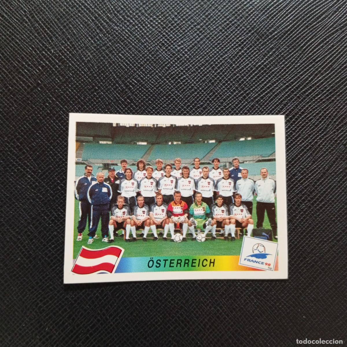 Football Stickers: 138 PLANTILLA AUSTRIA PANINI 1998 MUNDIAL CROMO FUTBOL FRANCIA 98 - SIN PEGAR - A12 PG523