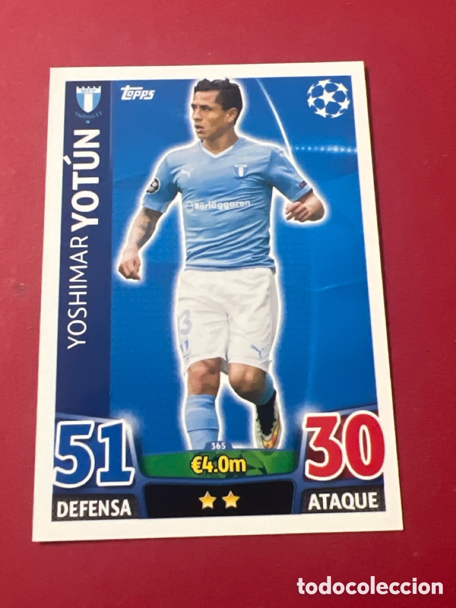 Football Stickers: C500P. CROMO FUTBOL 15 16 TOPPS MATCH ATTAX UEFA CHAMPIONS LEAGUE 2015 2016 MALMO FF 365 YOTUN