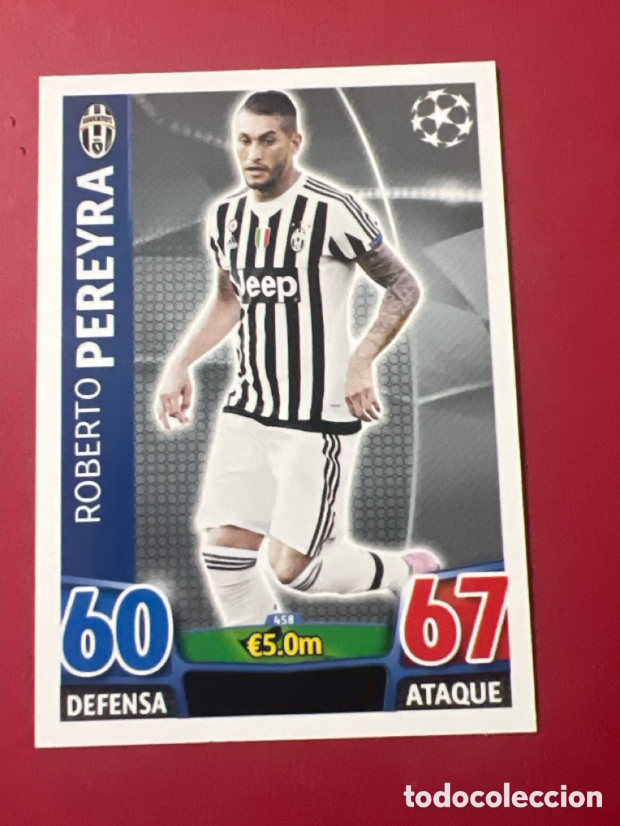 Cromos de F&uacute;tbol: C500T. TOPPS MATCH ATTAX CHAMPIONS 2015-2016 N&deg;458 PEREYRA