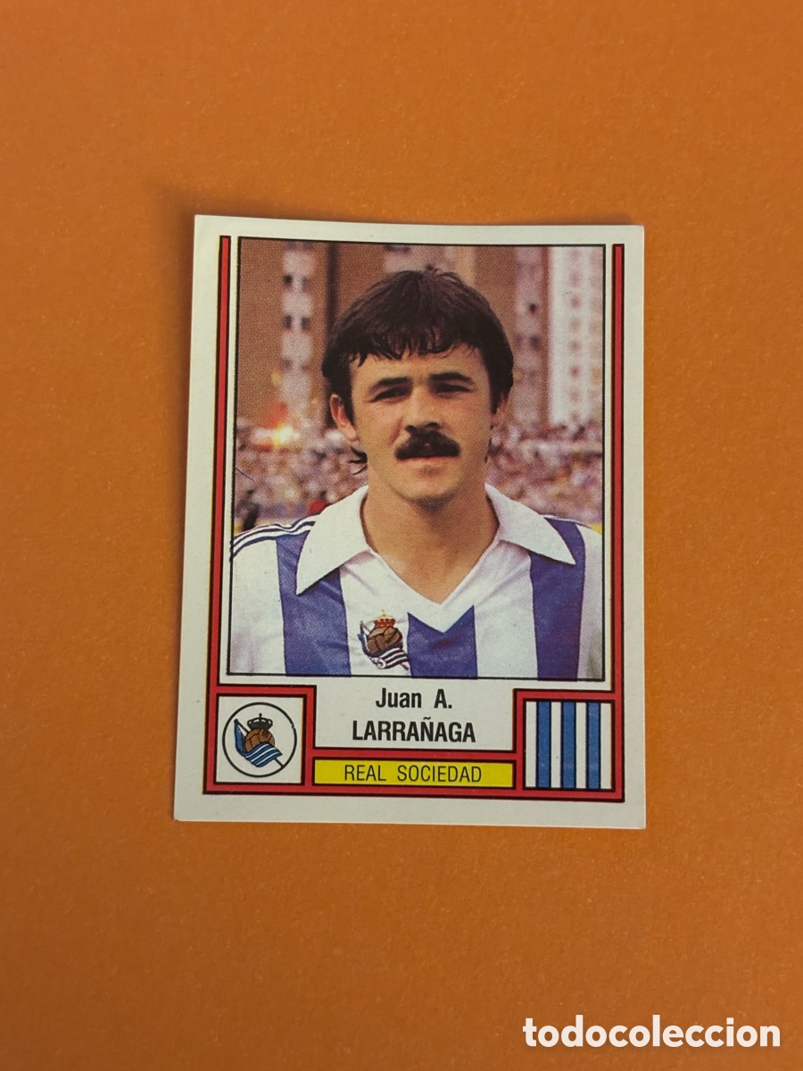 Cromos de f&uacute;tbol: 212 Larra&ntilde;aga Real Sociedad F&uacute;tbol 83 Panini Panrico liga temporada 1982 1983 82 83