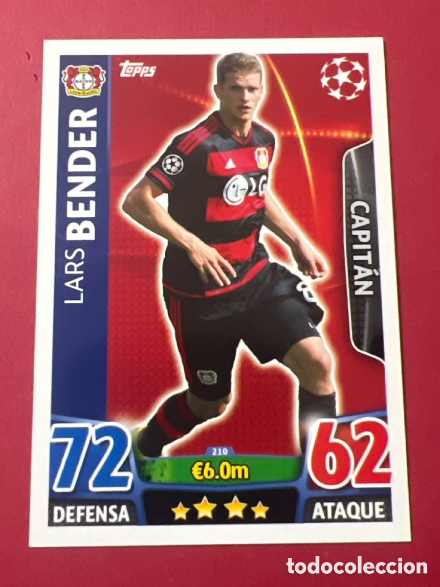 Football Stickers: C500Z. CHAMPIONS LEAGUE MATCH ATTAX 2015 2016 15 16 TOPPS 210 BENDER BAYERN LEVERKUSEN