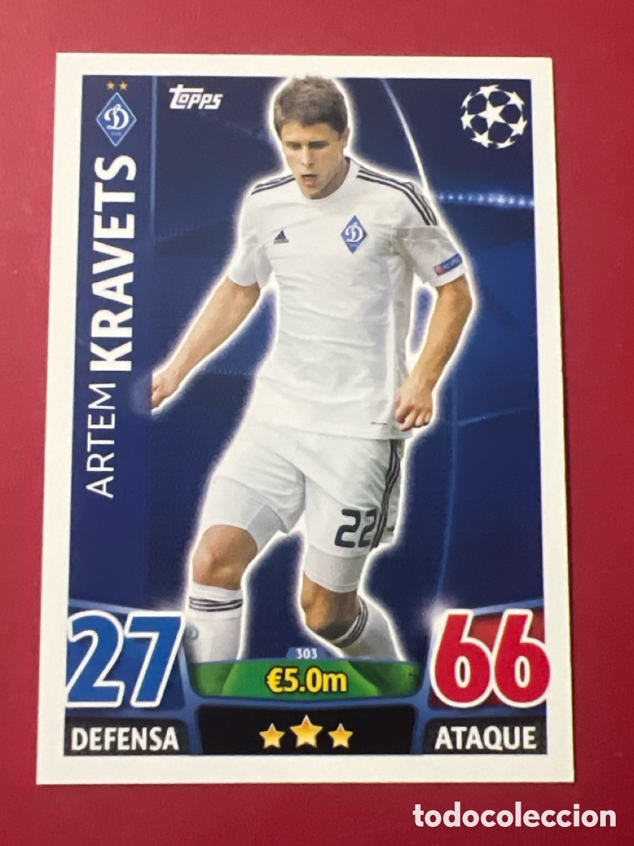 Figurine di Calcio: C500Z. CHAMPIONS LEAGUE MATCH ATTAX 2015 2016 15 16 TOPPS 303 KRAVETS DINAMO KIEV