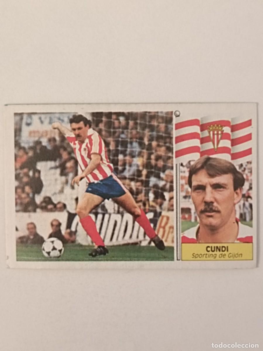 Figurine di Calcio: CUNDI (SPORTING GIJON) LIGA 86/87 ESTE