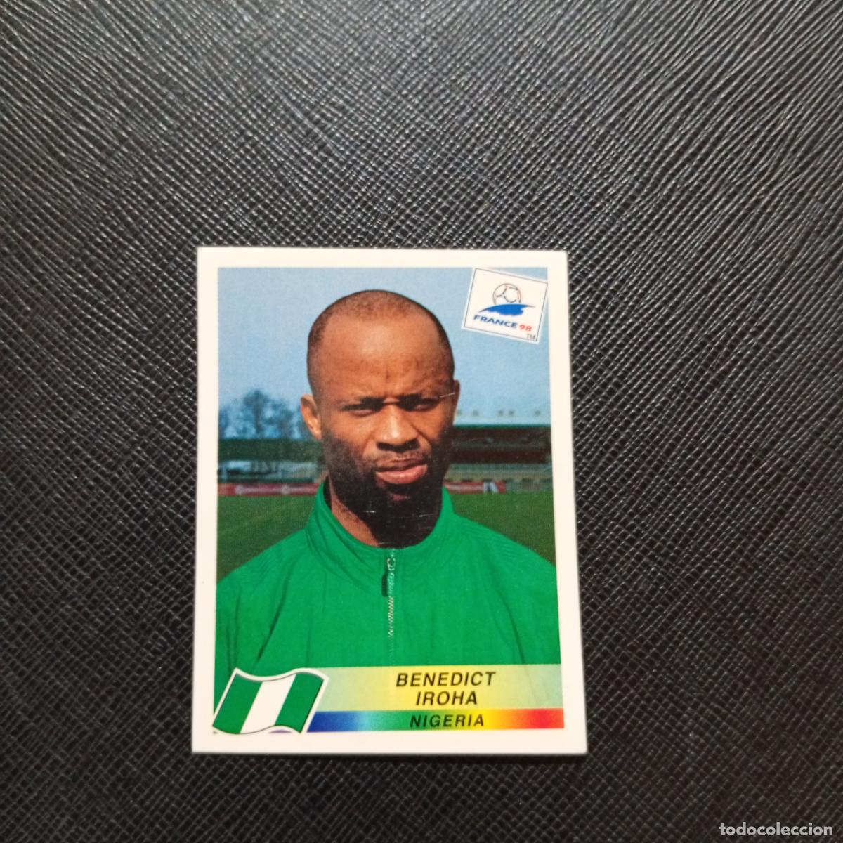 Cromos de F&uacute;tbol: 251 BENEDICT IROHA NIGERIA PANINI 1998 MUNDIAL CROMO FUTBOL FRANCIA 98 - SIN PEGAR - A21 PG217