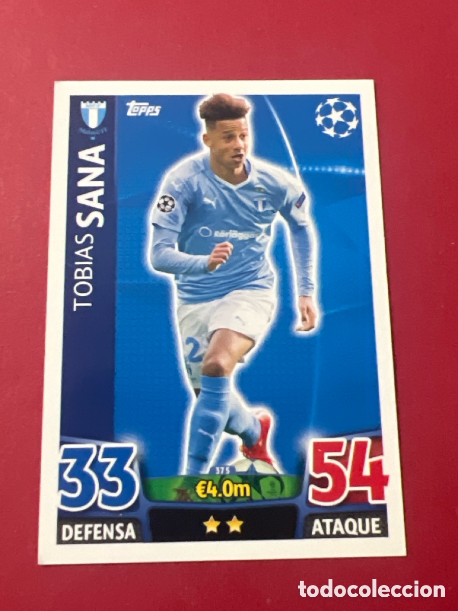 Cromos de F&uacute;tbol: C500Z. CROMO FUTBOL 15 16 TOPPS MATCH ATTAX UEFA CHAMPIONS LEAGUE 2015 2016 MALMO FF 375 SANA