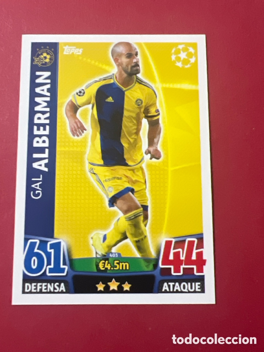 Cromos de F&uacute;tbol: C500Z. 403 ALBERMAN MACABBI TEL AVIV TOPPS MATCH ATTAX 2015 2016 CROMO 15 16 FUTBOL
