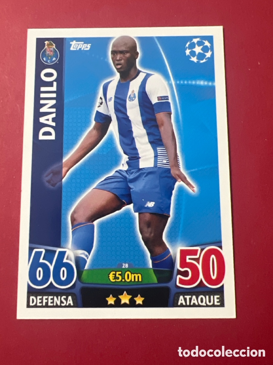Cromos de F&uacute;tbol: C500Z. UEFA Champions match attax topps 2015 2016 15 16 - 28 Danilo