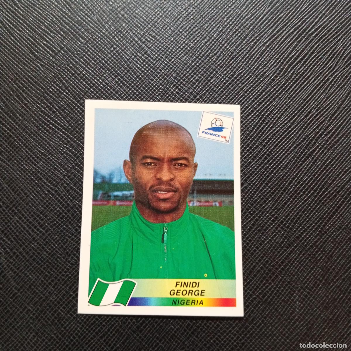 Cromos de F&uacute;tbol: 256 FINIDI NIGERIA PANINI 1998 MUNDIAL CROMO FUTBOL FRANCIA 98 - SIN PEGAR - A21 PG217