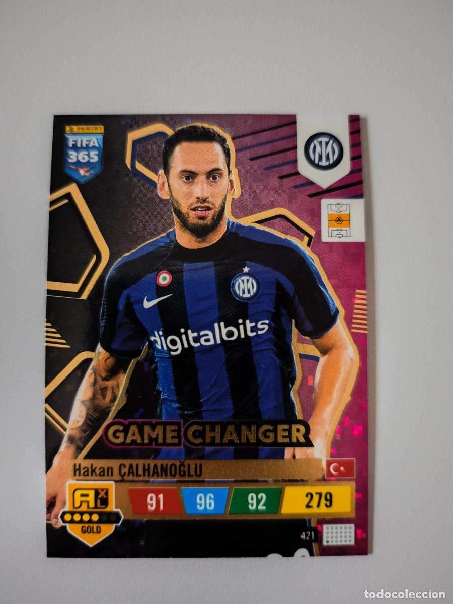 Cromos de F&uacute;tbol: FIFA 365 2023 ADRENALYN XL HAKAN CALHANOGLU 421 GAME CHANGER ALB FIFA