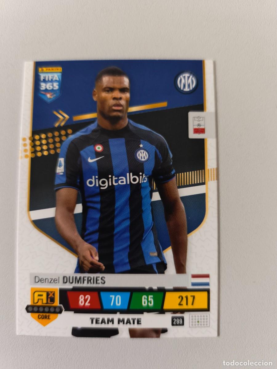 Cromos de F&uacute;tbol: FIFA 365 2023 ADRENALYN XL DENZEL DUMFRIES 299 ALB FIFA