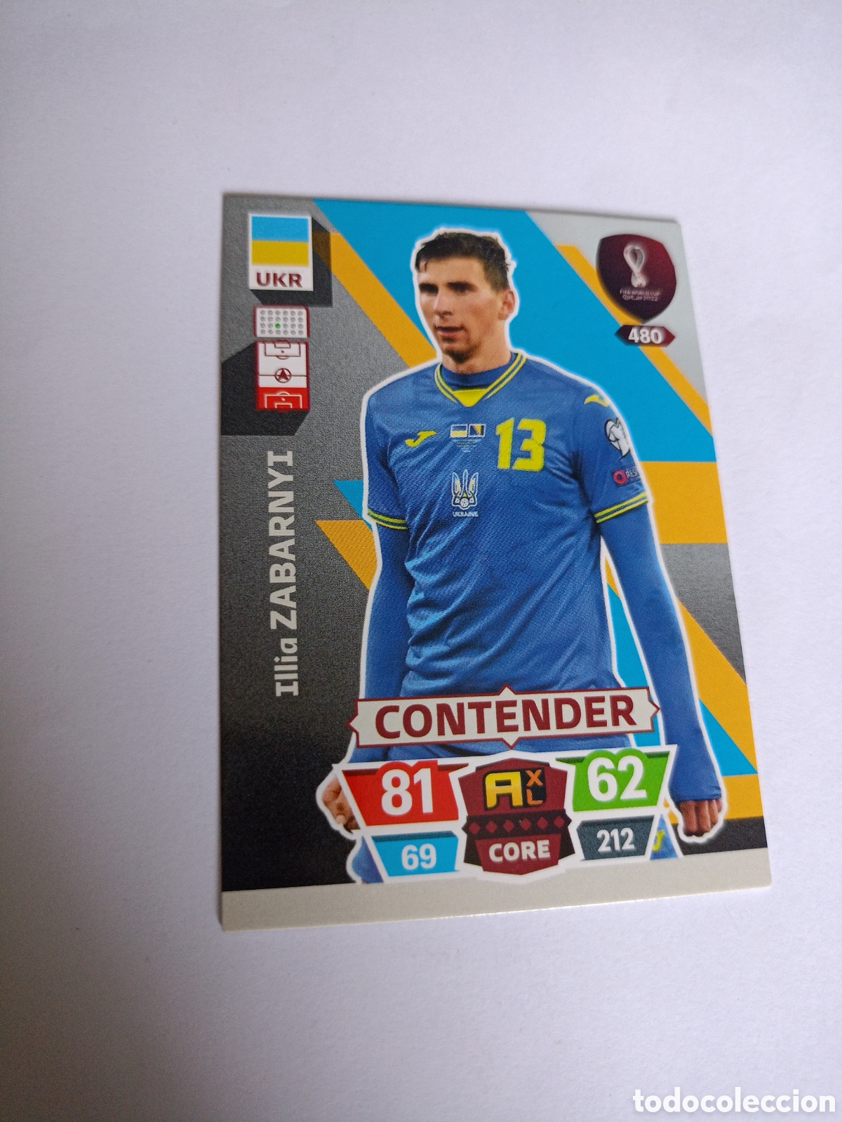Cromos de F&uacute;tbol: 480 ILLIA ZABARNYI UCRANIA CONTENDER ADRENALYN XL MUNDIAL WORLD CUP QATAR 2022 PANINI 22