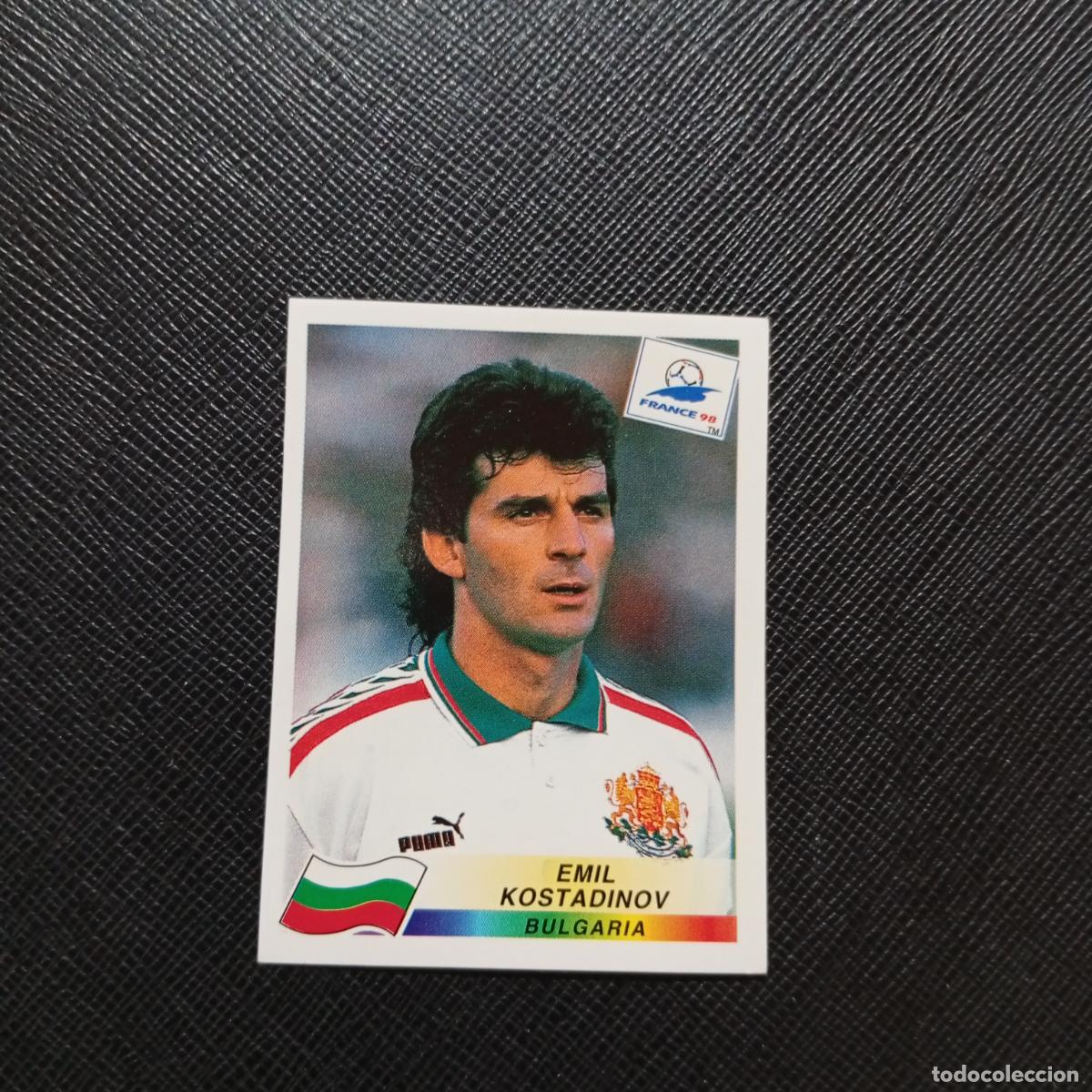 Cromos de F&uacute;tbol: 296 KOSTADINOV BULGARIA PANINI 1998 MUNDIAL CROMO FUTBOL FRANCIA 98 - SIN PEGAR - A21 PG244