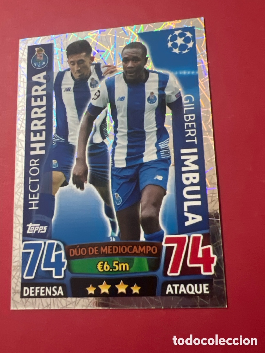 Figurine di Calcio: C507. 36 HERRERA IMBULA PORTO OPORTO TOPPS MATCH ATTAX 2015 2016 CROMO 15 16 FUTBOL