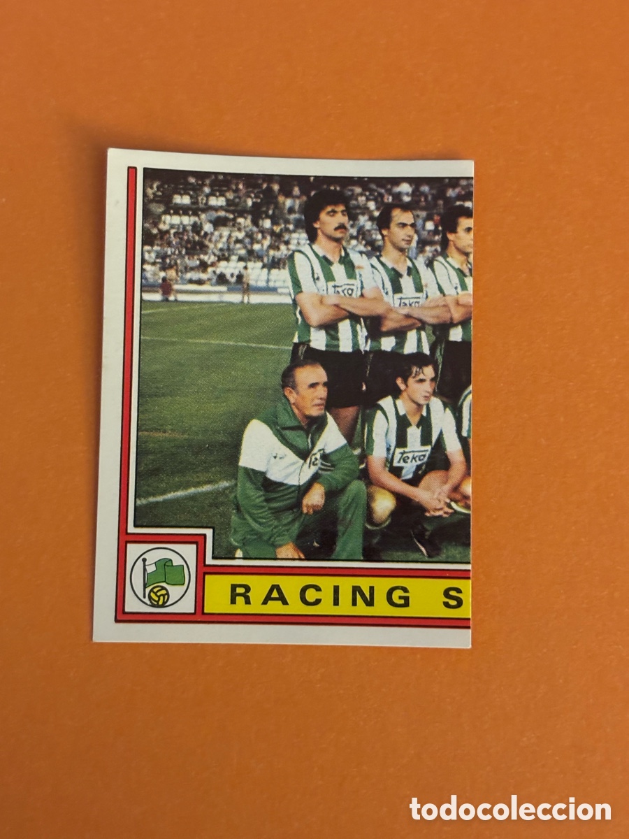 Figurine di Calcio: 218 219 REAL RACING SANTANDER ALINEACION PANINI FUTBOL 83 LIGA FUTBOL LIGA 1982/1983