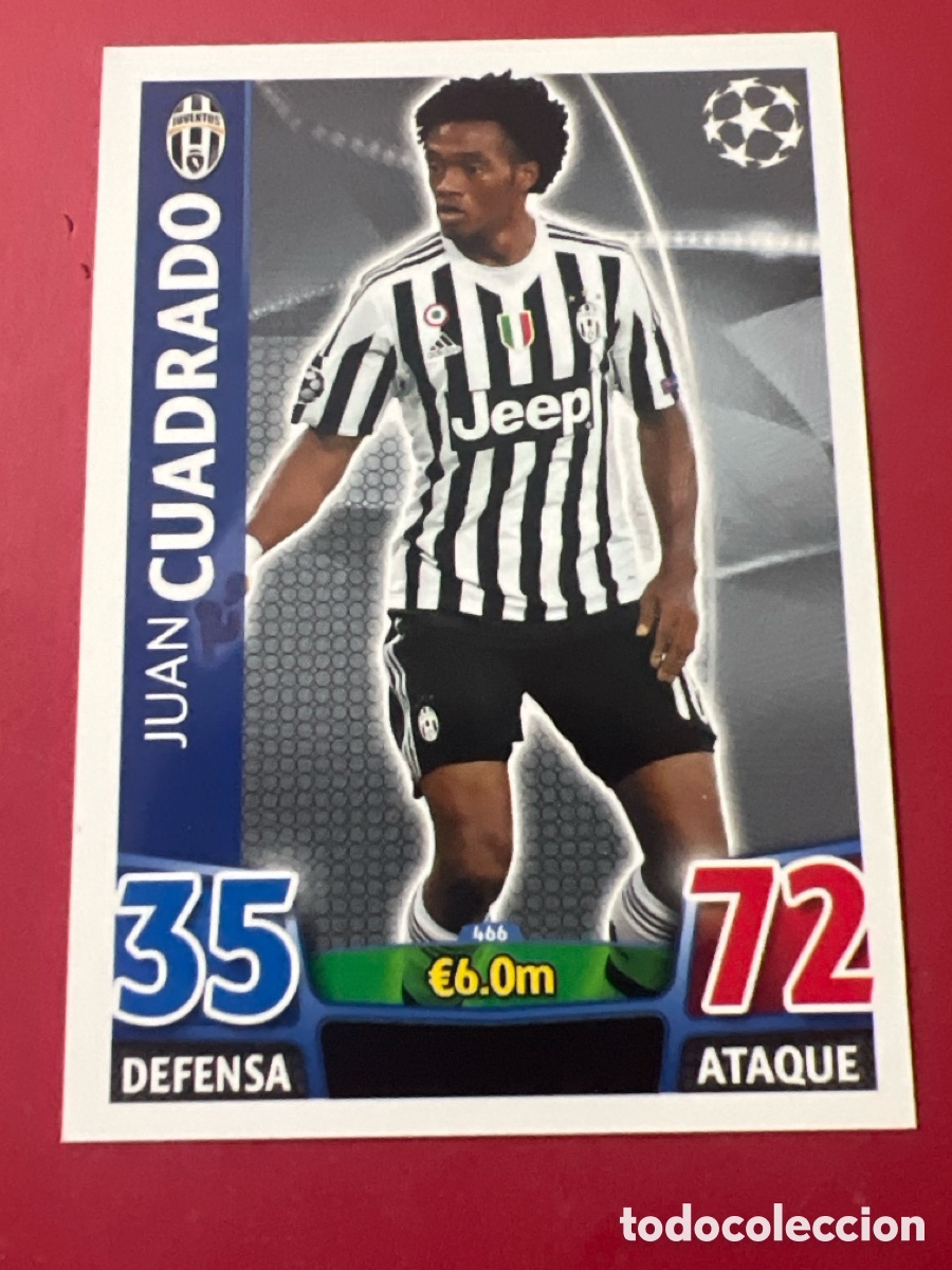 Cromos de Futebol: C503. CUADRADO #466 JUVENTUS - CHAMPIONS LEAGUE MATCH ATTAX 2015 2016 - TOPPS UCL 15 16 CROMO