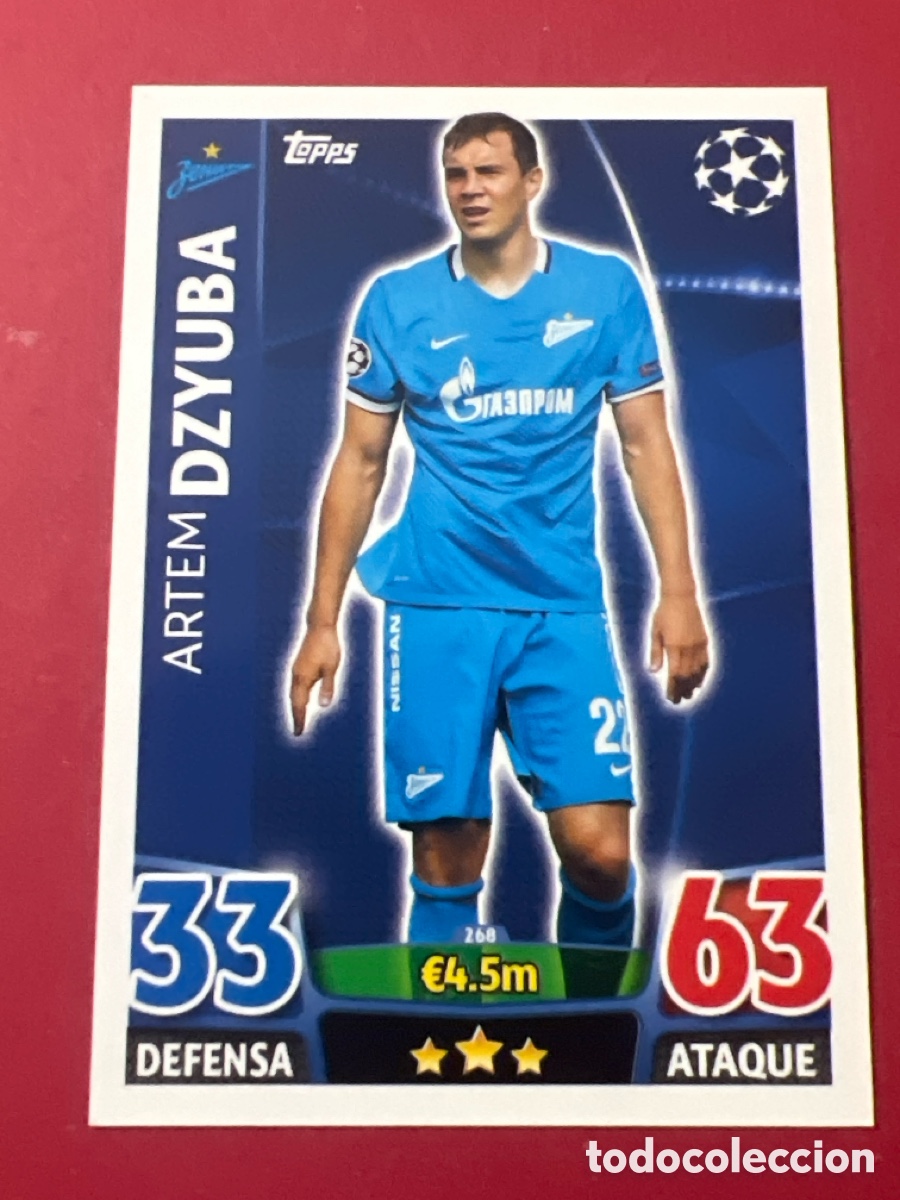 Cromos de F&uacute;tbol: C506. 268 DZYUBA ZENIT TOPPS MATCH ATTAX 2015 2016 CROMO 15 16 FUTBOL