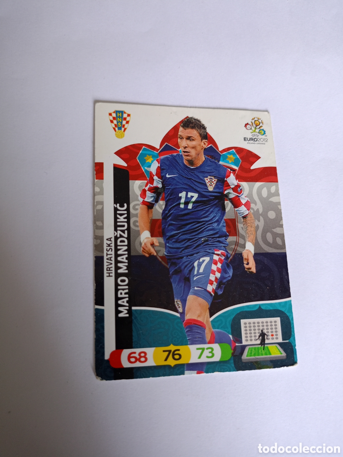 Cartes &agrave; collectionner de Football: N&ordm;112 MARIO MANDZUKIC (CROACIA) - ADRENALYN XL EURO 2012- CROMOS